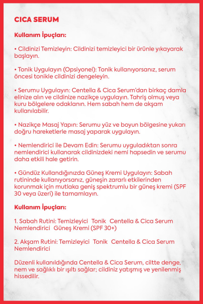 İnkorea Yatıştırıcı Ve Onarıcı Serum Cica Serum