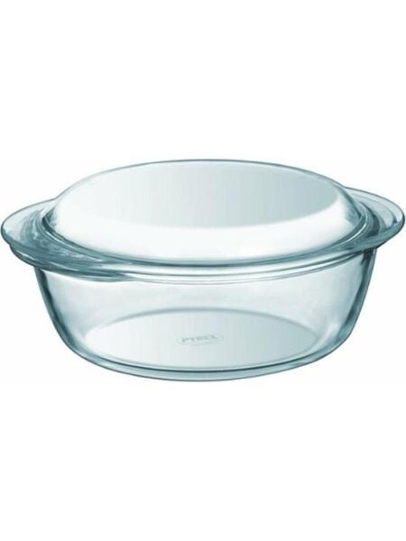 Pyrex 208A000/7743 Kapaklı Cam Yuvarlak Fırın Kabı 3 L