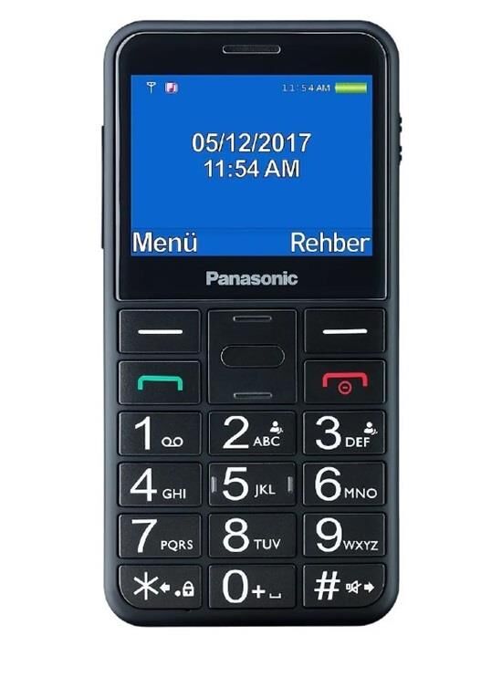 Panasonic KX-TU155 EXBN Tuşlu Cep Telefonu Siyah (Panasonic Türkiye Garantili)