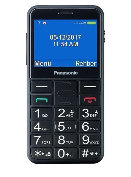 Panasonic KX-TU155 EXBN Tuşlu Cep Telefonu Siyah (Panasonic Türkiye Garantili)