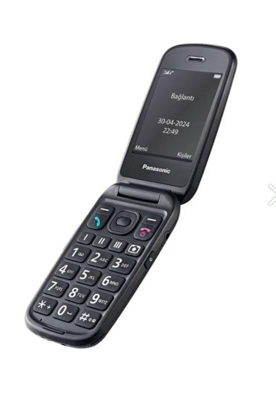 Panasonic KX-TU550 4G Tuşlu Cep Telefonu Siyah (Panasonic Türkiye Garantili)