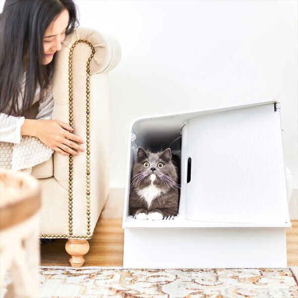 Petkit Whitevilla Ev Kedi Tuvaleti (Petkit Türkiye Garantili)