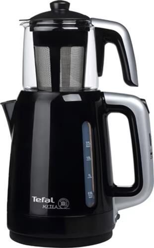 Tefal My Tea 1500 W Cam Demlikli Çay Makinesi Siyah