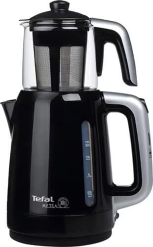 Tefal My Tea 1500 W Cam Demlikli Çay Makinesi Siyah
