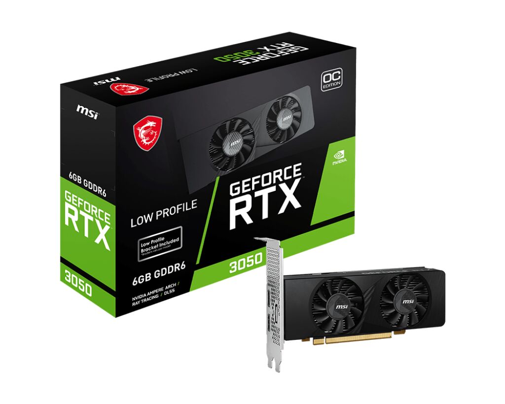 Msi Geforce RTX 3050 LP 6G OC GDDR6 96 BIT DX12