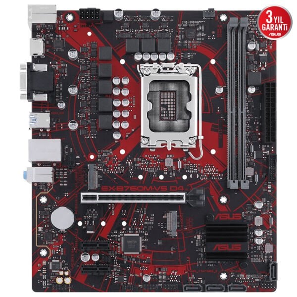 Asus EX-B760M-V5 D4-CSM 5333MHz (OC) M.2 HDMI VGA mATX 1700p