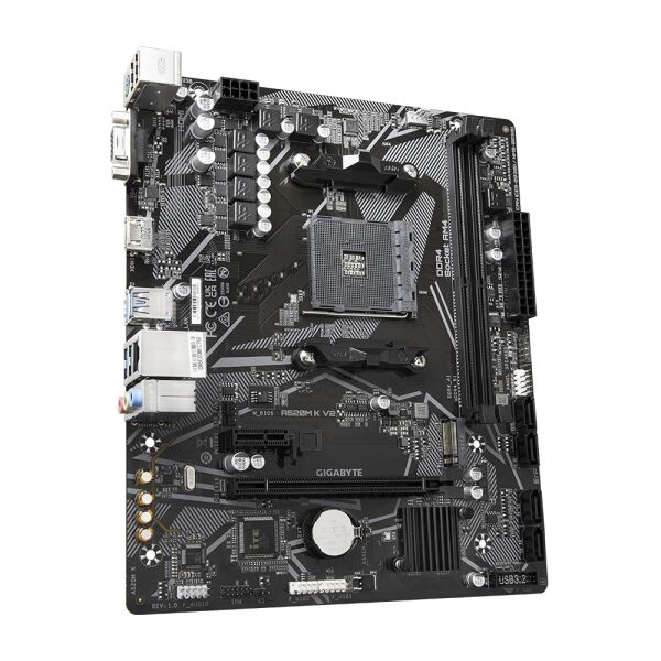Gigabyte A520M K V2 DDR4 5100 Mhz (OC) HDMI M.2 mATX AM4