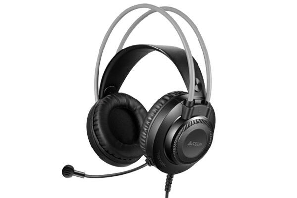 A4 Tech FH-200U Siyah Gri Mikrofonlu Kulaklık Usb