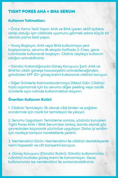 İnkorea Gözenek Sıkılaştırıcı Aha + Bha Serum - Tight Pores Aha + Bha Serum