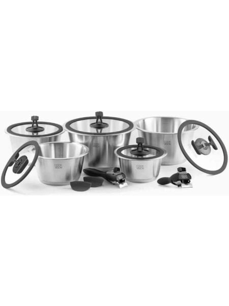 Leggno Cookvision 1058SET14 14 Parça Çelik Tencere Seti