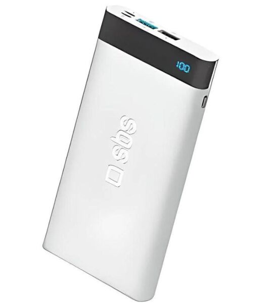 SBS 79744 10000 mAh LCD Dijital Göstergeli 2 USB Çıkışlı Powerbank