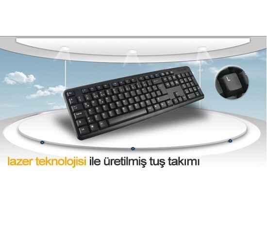 Hiper KM-3055 Standart Klavye Usb Siyah