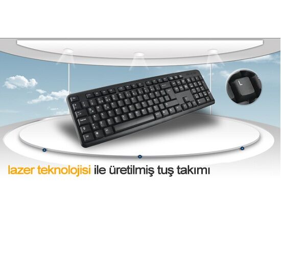 Hiper KM-3055 Standart Klavye Usb Siyah