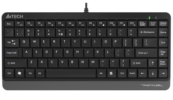 A4 Tech FK11 Slim Q Klavye Usb Gri