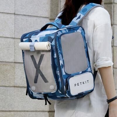 Petkit Breezy X Zone Evcil Hayvan Çantası Mavi(Petkit Türkiye Garantili)