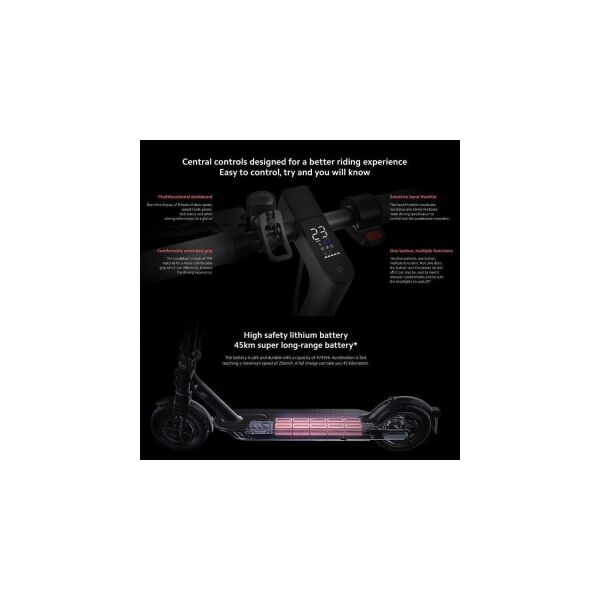 Xiaomi Mi Electrıc Scooter Pro 2 Black (Xiaomi Türkiye Garantili)