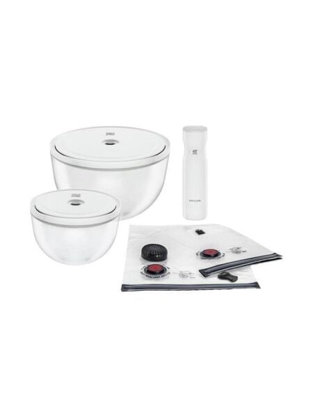 Zwilling Fresh & Save Bowls Vakumlu Başlangıç Seti Cam M/L 9 Parça