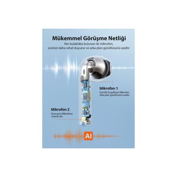 Taotronics Soundliberty A10 Dört Mikrofonlu Ipx8 Bt 5.2 Bluetooth Kulaklık