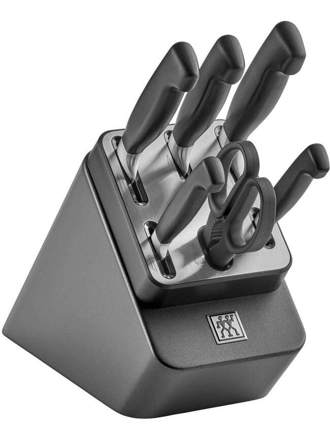 Zwilling Four Star Pro 7 Parça Dişbudak Ağacı Blok Bıçak Seti Kendinden Bilemeli - 351487000