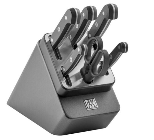 Zwilling Gourmet Blok Bıçak Seti Kendinden Bilemeli | Dişbudak Ağacı | 7-Parça