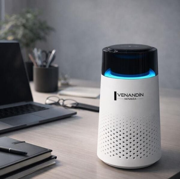 Venandin Aeria Go Taşınabilir Araç içi Masa Üstü Hava Temizleyici Beyaz