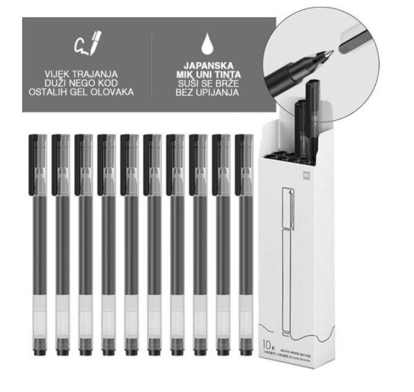 Xiaomi Mi High-Capacity Jel Kalem Siyah (10'lu Paket) (Xiaomi Türkiye Garantili)