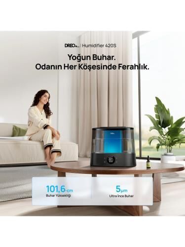 DREO 420S Nemlendiricili Buhar Makinası