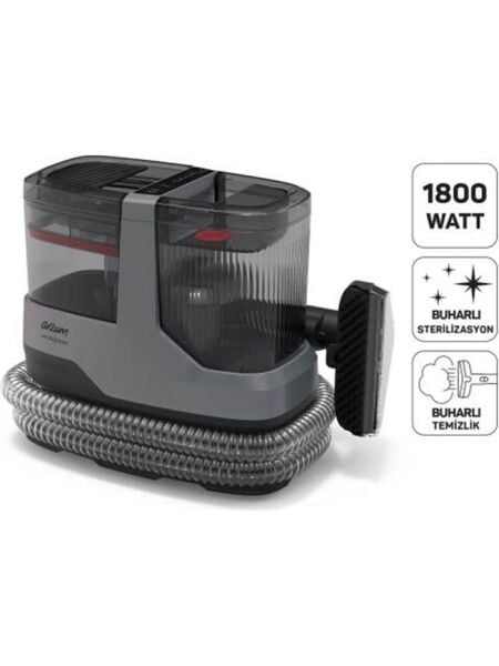 Arzum AR4351 Hydrosteam Buharlı Temizleyici ve Leke Çıkarıcı, Gri