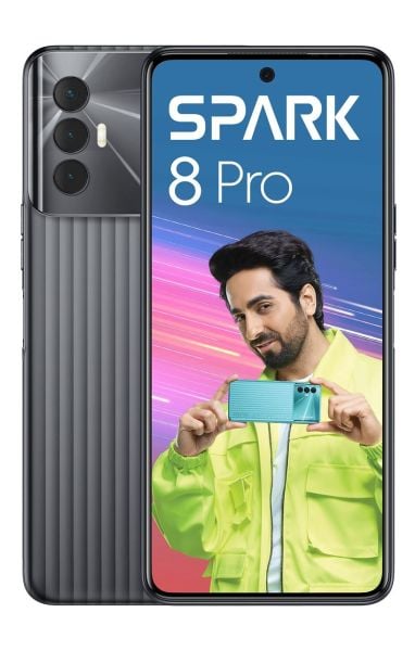TECNO Spark 8 Pro 4 GB Ram 128 GB Siyah (Xiaomi Türkiye Garantili)