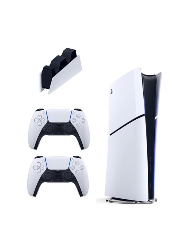 Sony Playstation 5 Slim Dijital + 2. DualSense Ps5 Kol Beyaz + Sarj İstasyonu (İthalatçı Garantili)