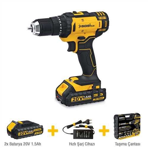 AKÜLÜ VİDALAMA SETİ DARBELİ 20 VOLT (1.5Ah)