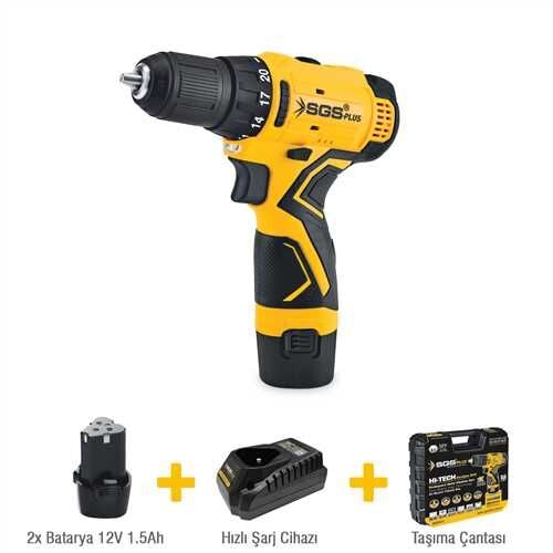 AKÜLÜ VİDALAMA SETİ 12 VOLT (1.5Ah)