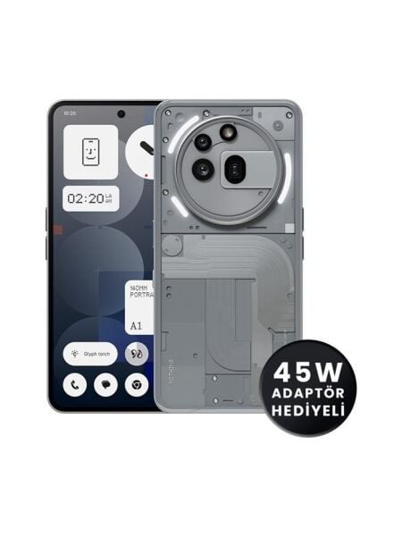 Nothing Phone (3a) Pro 256 GB 12 GB Ram Gri (Nothing Türkiye Garantili)
