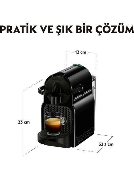 Nespresso Inissia D40 Black Espresso Makinesi