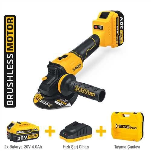 AVUÇ TAŞLAMA MAKİNASI SETİ 20V 2*4.0Ah (KÖMÜRSÜZ MOTOR)