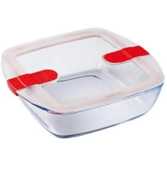 Pyrex Kare Saklama Kabı Mikrodalga 2.2L 212PH00/7146