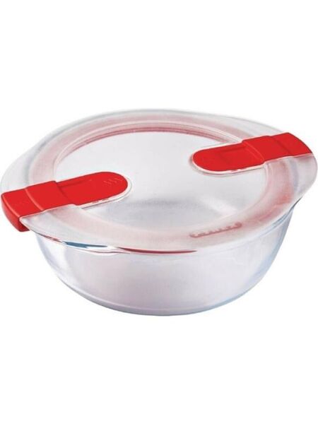Pyrex Yuvarlak Kapaklı Saklama Kabı Mikrodalga İçin 1,1L 207PH00/7145