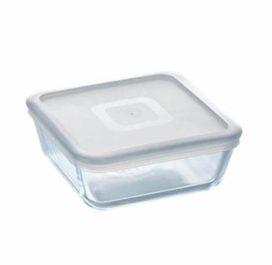 Pyrex Kapaklı Kare Saklama Kabı 0,85L 218P001/7046