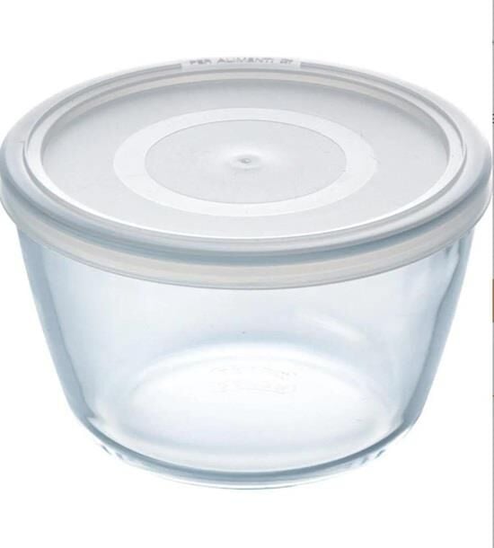 Pyrex Kapaklı Yuvarlak Saklama Kabı 1,1L 154P001/7044