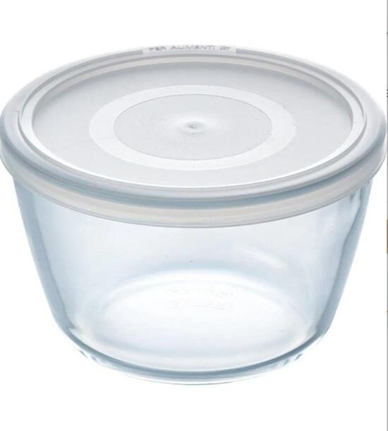 Pyrex Kapaklı Yuvarlak Saklama Kabı 1,1L 154P001/7044