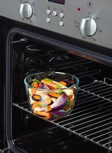 Pyrex Kapaklı Yuvarlak Saklama Kabı 1,1L 154P001/7044