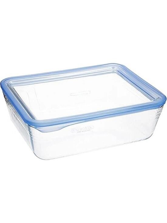 Pyrex 241A000/7046 Diktörtgen Cam Kapaklı Saklama Kabı 0,8 L