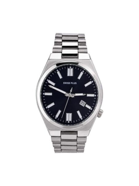 Swiss Plus Erkek Kol Saati - Essential Collection - Model-1 ST3533AGS Black/silver