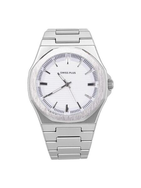 Swiss Plus Erkek Kol Saati - Essential Collection - Model-3 ST3448AGS White/silver
