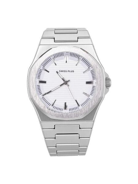 Swiss Plus Erkek Kol Saati - Essential Collection - Model-3 ST3448AGS White/silver