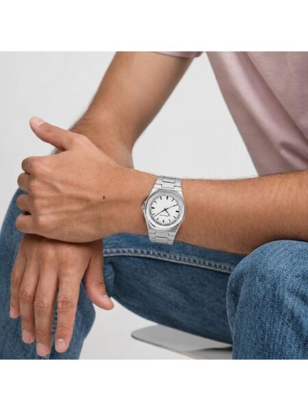 Swiss Plus Erkek Kol Saati - Essential Collection - Model-3 ST3448AGS White/silver