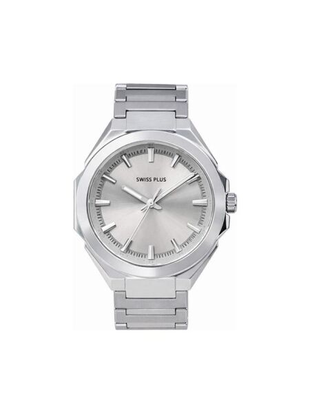 Swiss Plus Erkek Kol Saati - Essential Collection - Model-9 ST3506AGS Max Plus Silver/Silver
