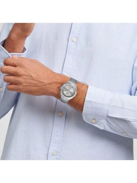 Swiss Plus Erkek Kol Saati - Essential Collection - Model-9 ST3506AGS Max Plus Silver/Silver
