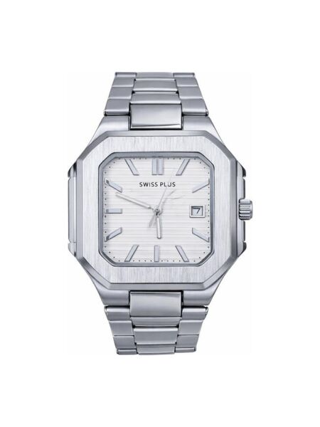Swiss Plus Erkek Kol Saati - Signature Collection - Model-8 RS23146 White/silver
