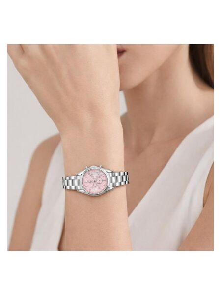 Swiss Plus Kadın Kol Saati - Elegance Collection Model-2 ST0730ABL Pink/silver